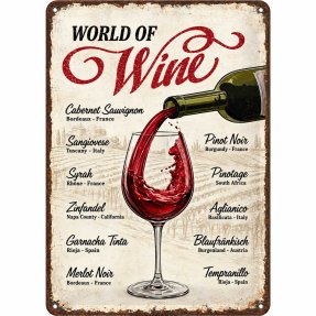 Baarikyltti World of Wine 20x30 cm