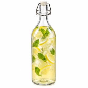 Lasipullo patenttikorkilla 1 litra