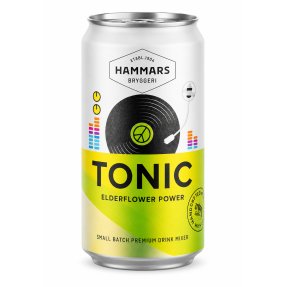 Hammars Tonic elderflower power 25 cl 24-pakkaus