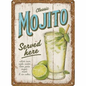 Baarikyltti Mojito Served Here 20x30 cm