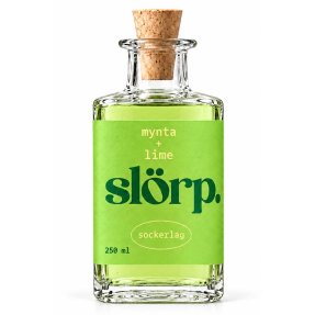Slörp Sokerisiirappi Minttu + Lime 25 cl