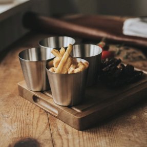 Peg ranskalaisperunakuppi ruostumatonta terästä 35 cl 4 kpl