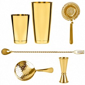 Speakeasy baarit kullattua metallia