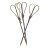 Juomatikut Bamboo Heart musta 25 kpl