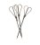 Juomatikut Bamboo Heart musta 25 kpl