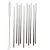 Pillit metalli 6 x 21,5 cm 10 kpl harjalla