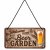 Baarikyltti Welcome to the beer garden 10x20 cm