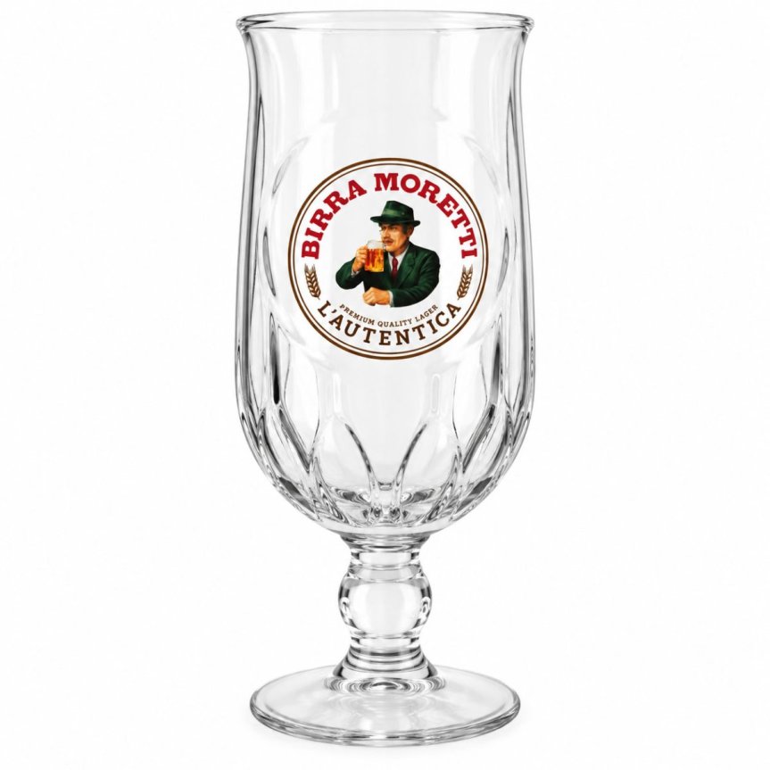 Zoomaa kuva kohteesta Birra Moretti -olutlasi 40 cl