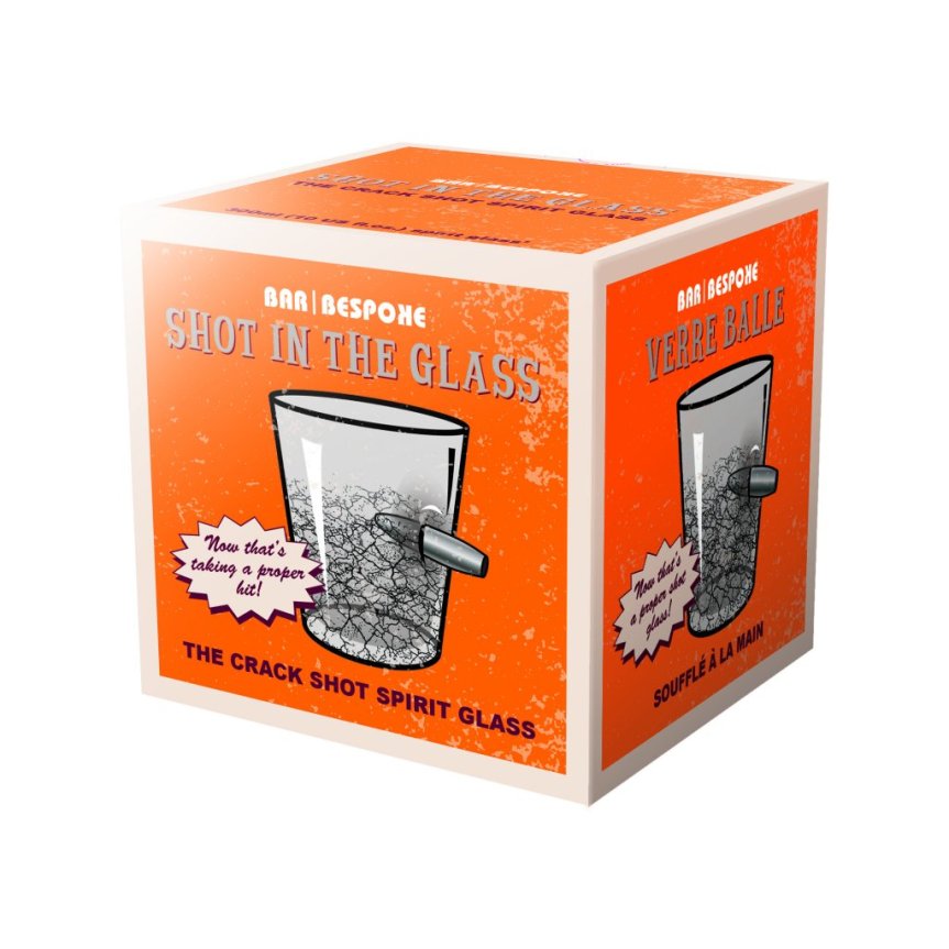 Lasi lävistetyllä luodilla