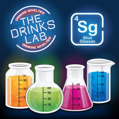 Mixology Chemical Shotglas 4 pack