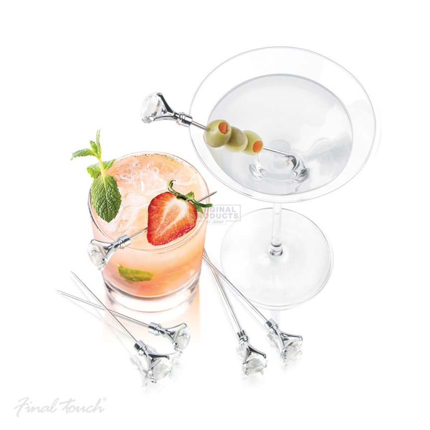 Timantti-cocktailtikut 6-pack Final Touch