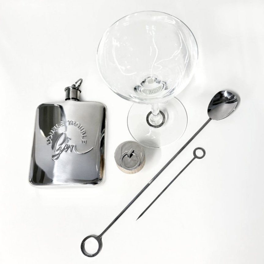 Taskupullo Double Trouble ruostumatonta terästä Efva Attling