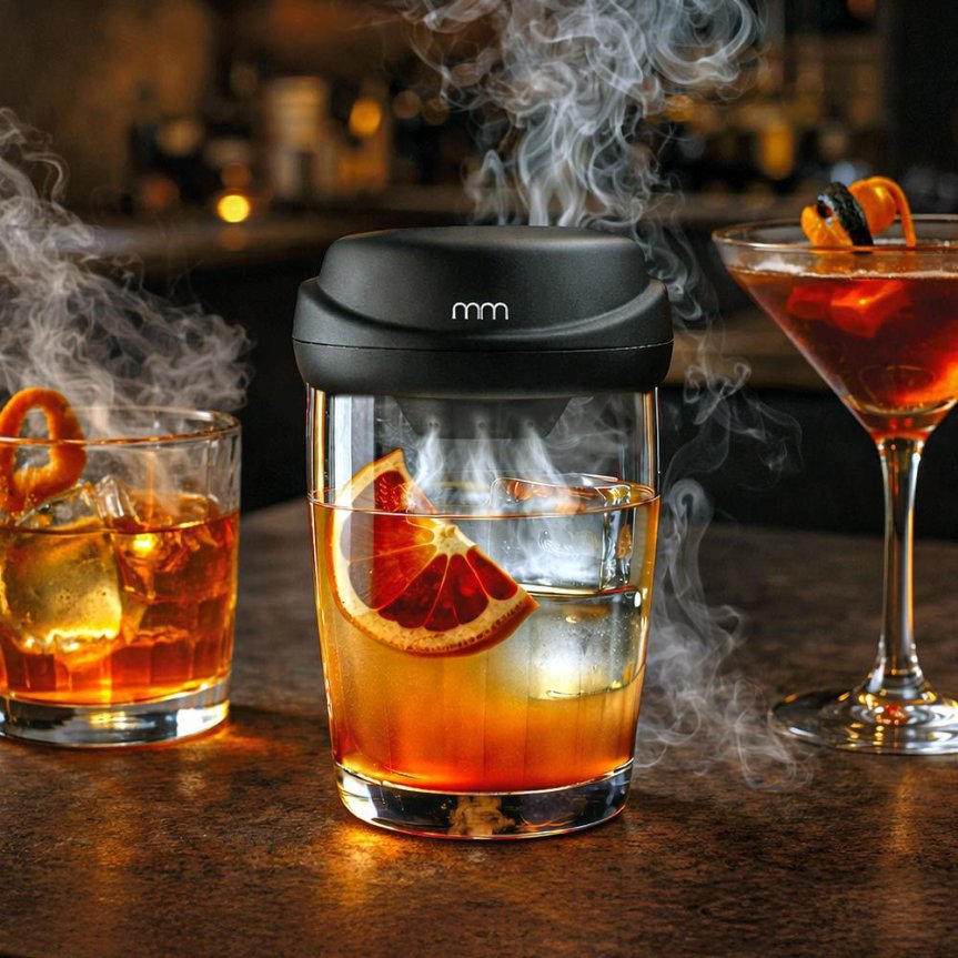 Sähköinen cocktail-savustin – ladattava