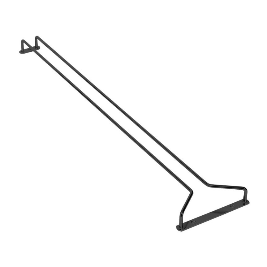 Musta lasiteline ripustukseen 30 cm