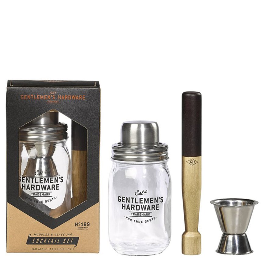 Gentlemen's Hardware Drinkset Mason jar