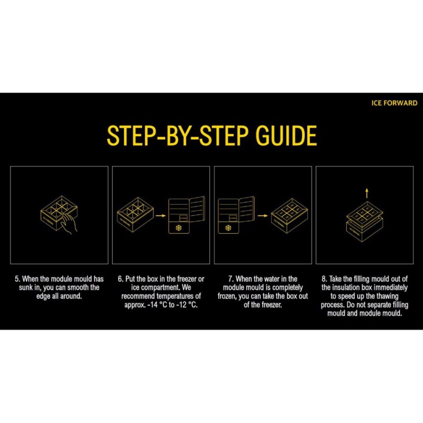 Ice Forward jäämuoto kirkkaat jäätikkut 3 kpl