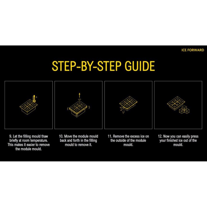 Ice Forward jäämuoto kirkkaat jäätikkut 3 kpl