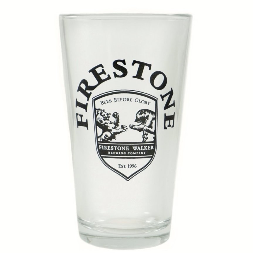 Firestone Walker olutlasi Beer glass