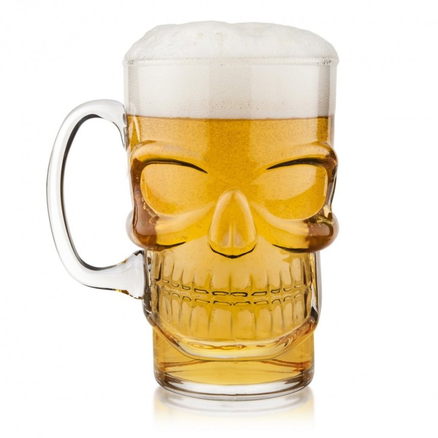 Olutmuki Brainfreeze Skull Beer Mug