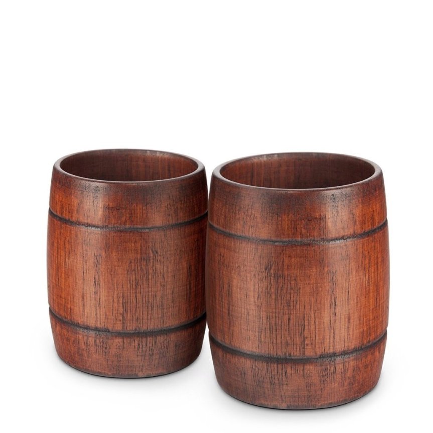 Wood Barrel juomalasi 35 cl 2 kpl