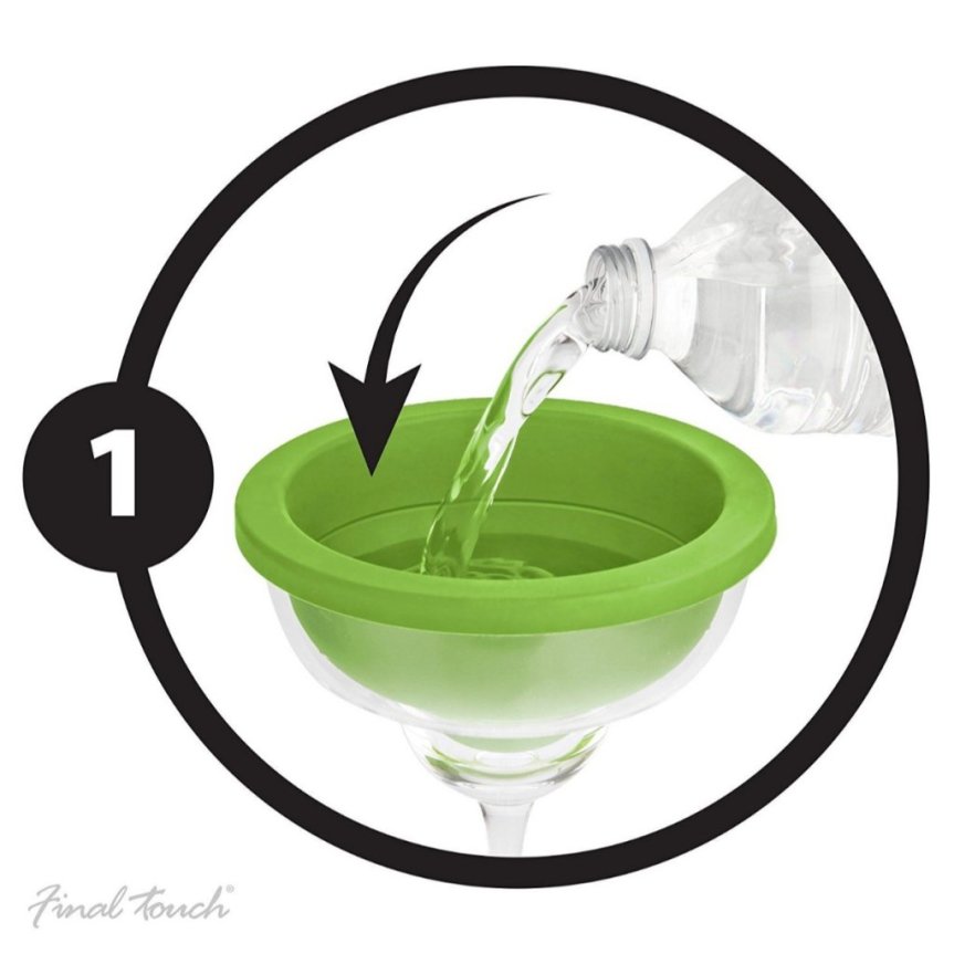 Final Touch margaritalasi jääkuorella