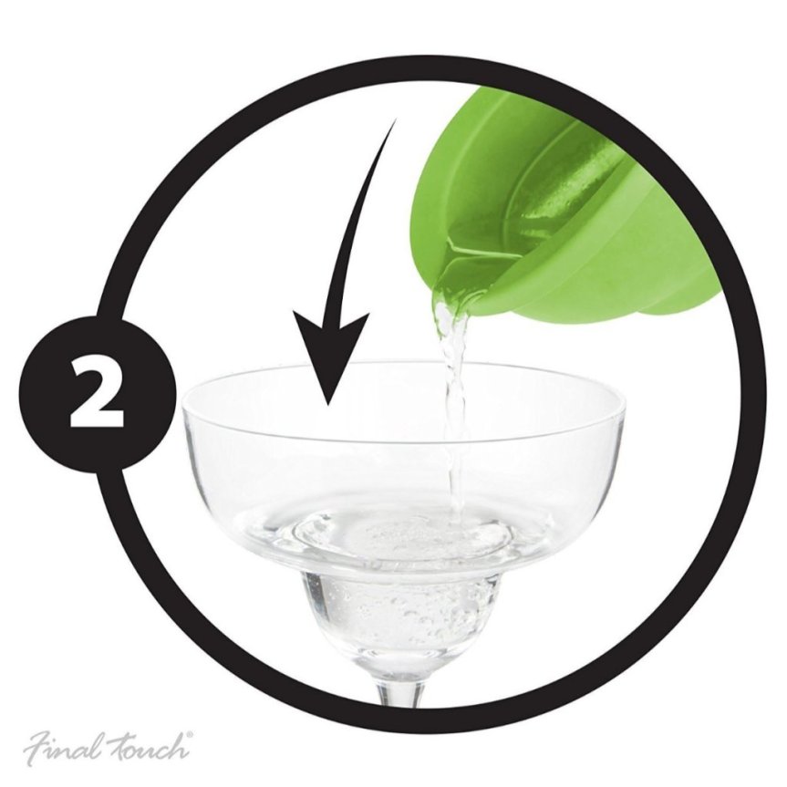 Final Touch margaritalasi jääkuorella