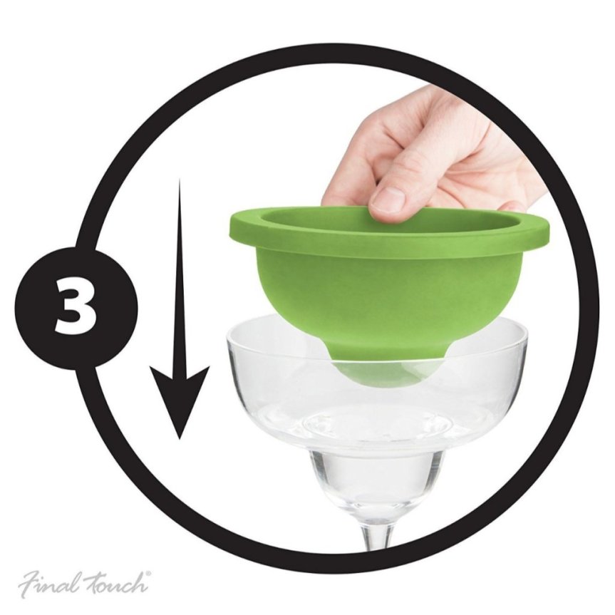 Final Touch margaritalasi jääkuorella