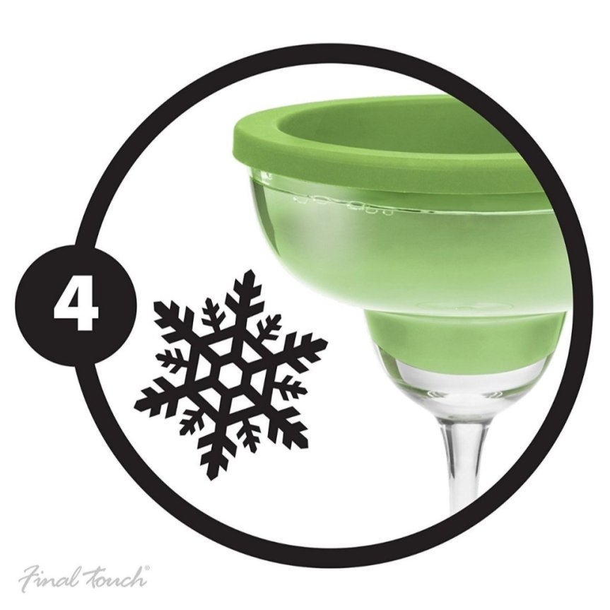 Final Touch margaritalasi jääkuorella