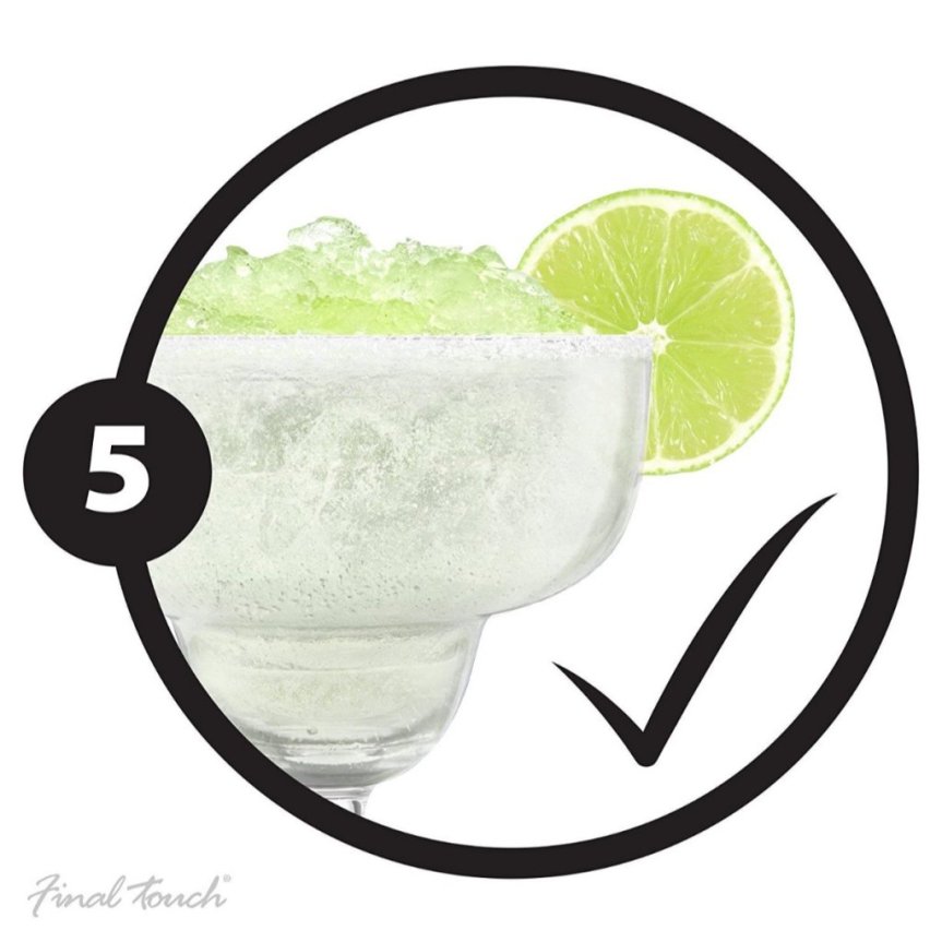 Final Touch margaritalasi jääkuorella