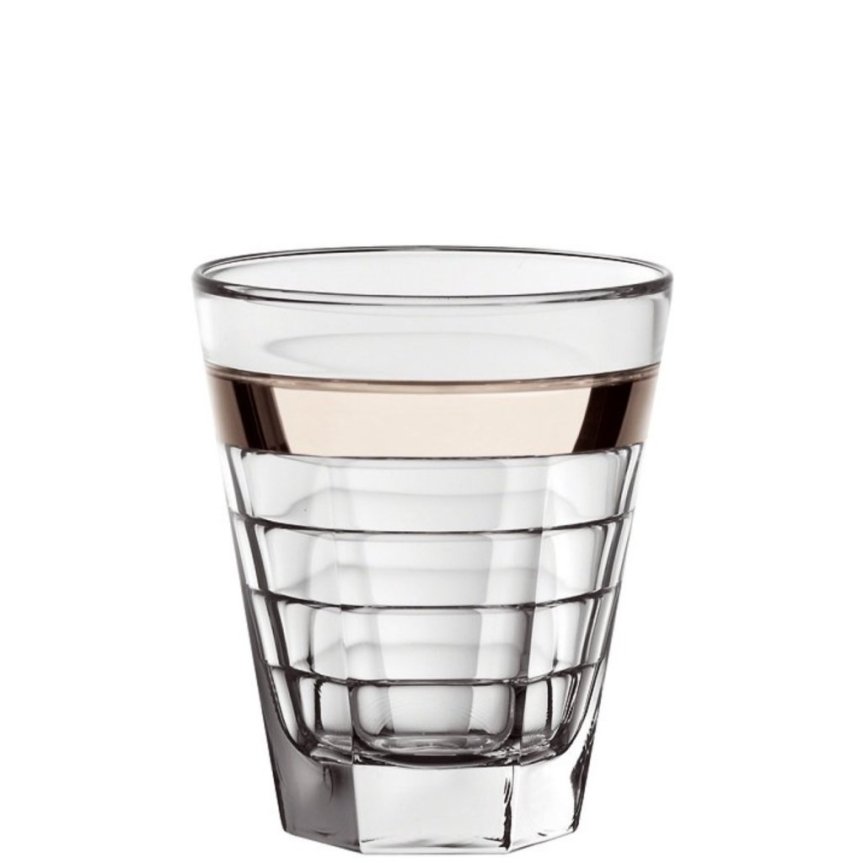 Baguette tumblerglas med plainumband