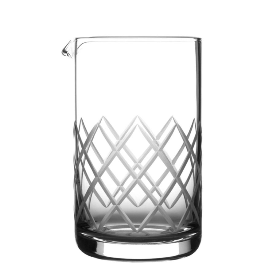 Nick & Nora grey cut putki lasi mixing glass