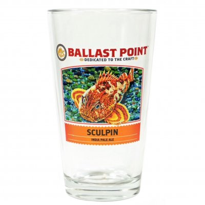 Ballast Point Sculpin IPA Beer glas ölglas