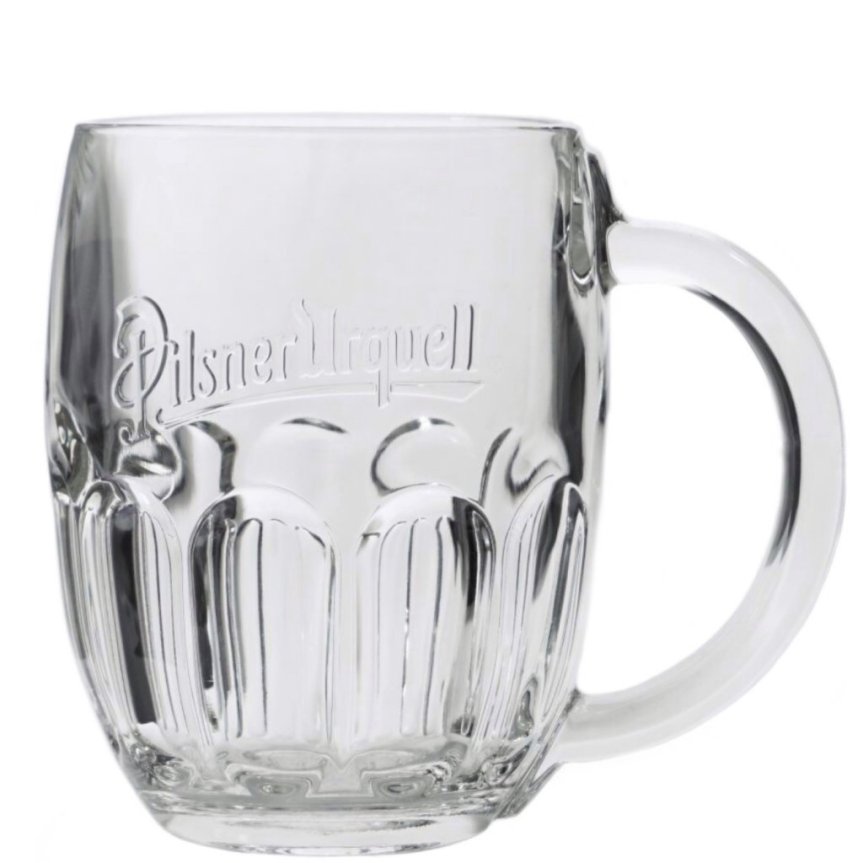 Pilsner Urquell olutmuki 50 cl tyhjä lasi