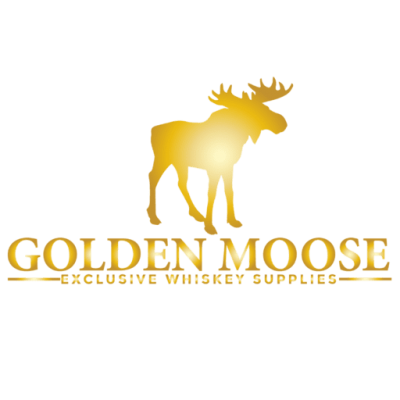 Golden moose logo