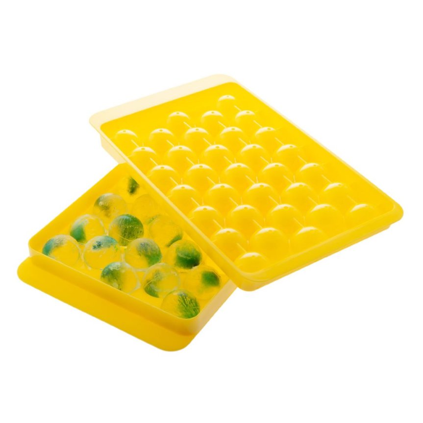 Minijääpallo jäämuotti keltainen