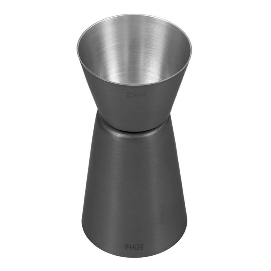 Jigger käännettävä 2,5-5 cl Gun Metal musta