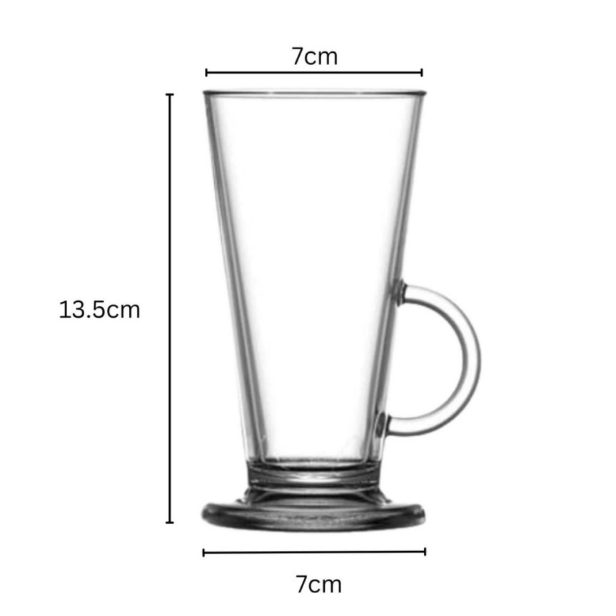 Latte lasi - Irlantilainen kahvilasi muovia 23 cl Polykarbonaattia