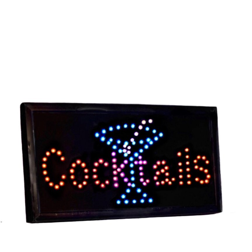 Ledskylt cocktails