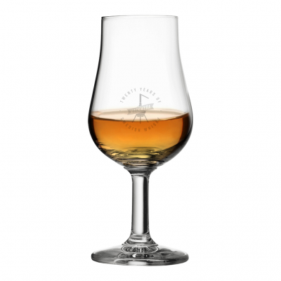 Mackmyra whiskyglas 20 år jubileum