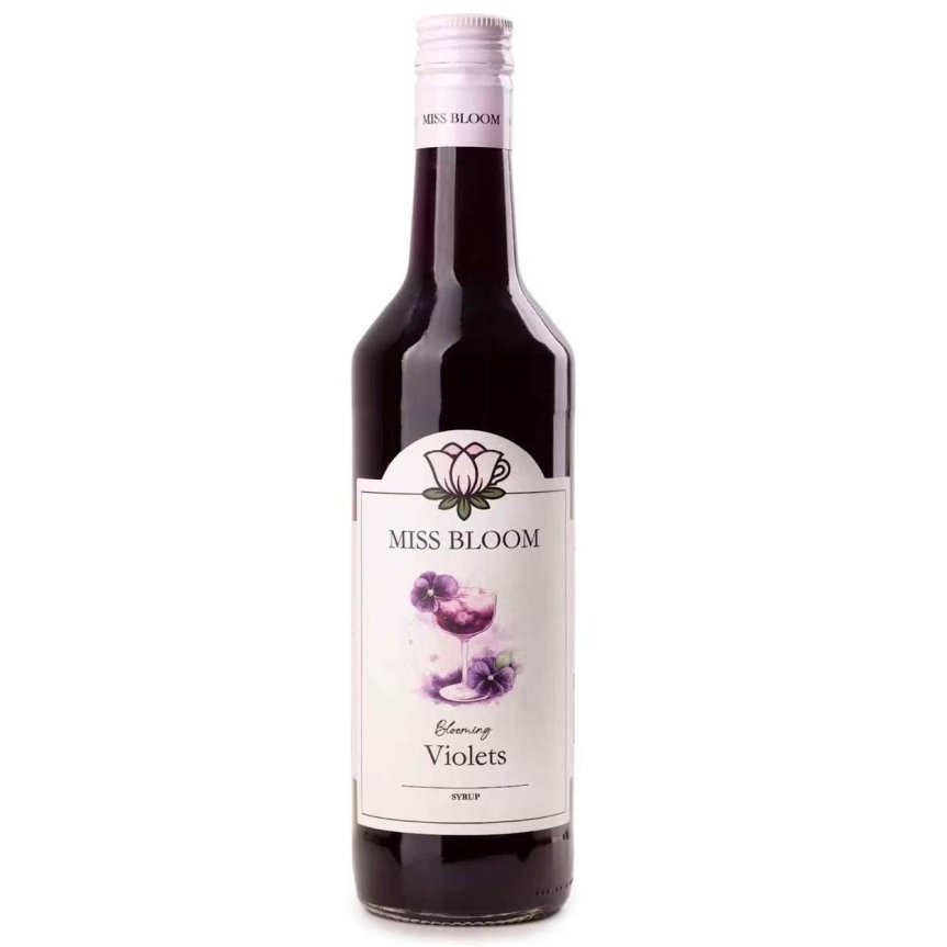Zoomaa kuva kohteesta Miss Bloom Orvokkisiirappi – Kukkivat orvokit – 50 cl