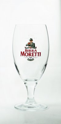 Birra Moretti ölglas