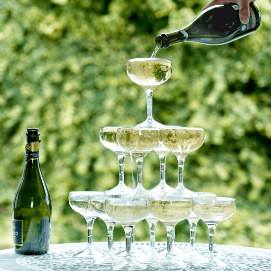 Tinto samppanjalasi coupe muovia 25,5 cl