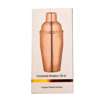 Kolmiosainen Shaker kupari 70 cl