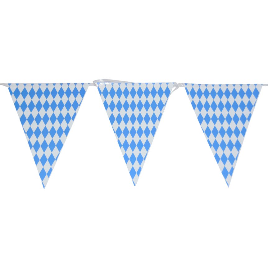 Lippupeli sinivalkoiset liput Oktoberfest 10 metriä