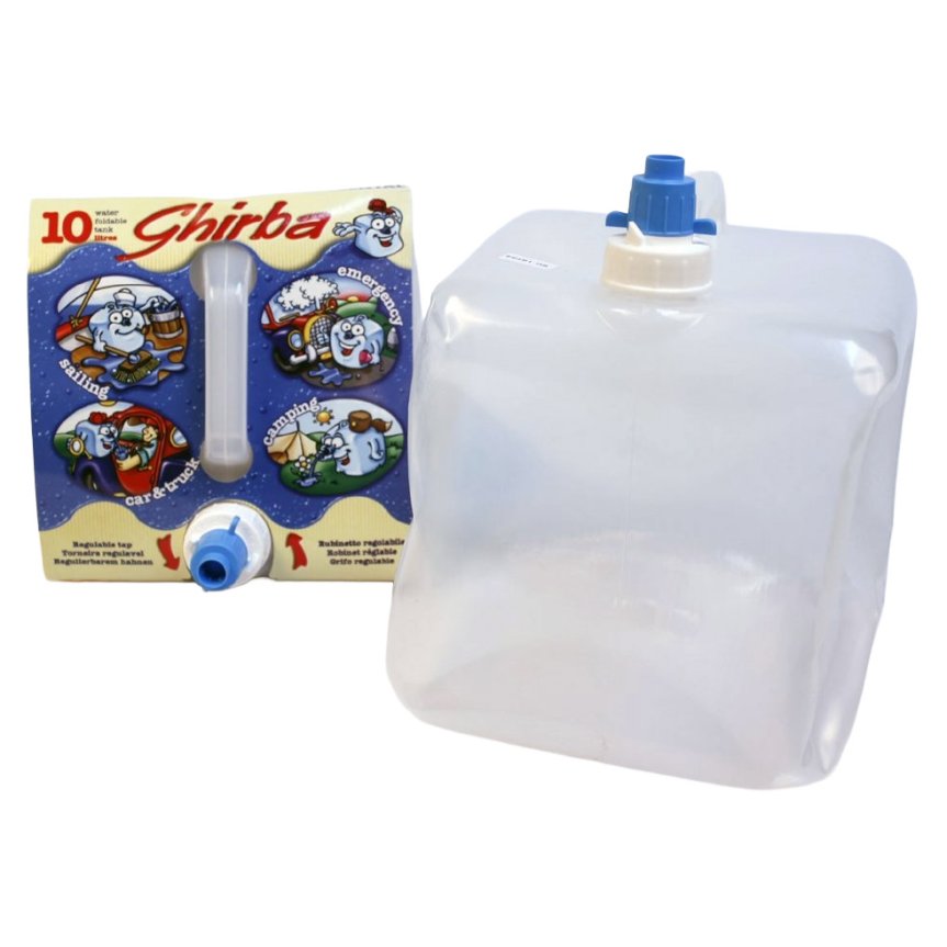 Vesikannu hanalla taitettavalla 10 litraa