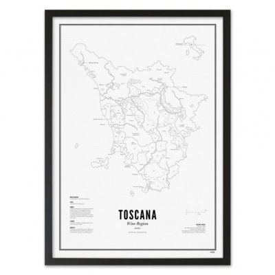 Juliste viinialue Toskana 40x50 cm